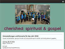 Tablet Screenshot of cherished-gospel.de
